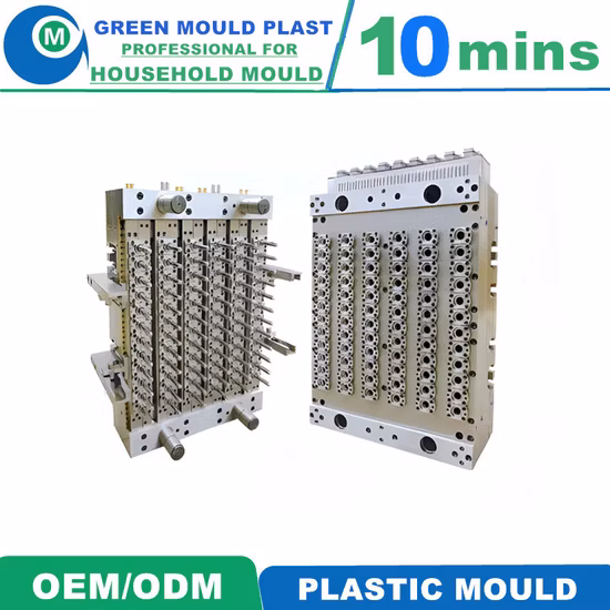 Molde de moldagem de embalagem de embalagem de molde de injeção de frasco de pré-forma de garrafas plásticas personalizadas para animais de estimação